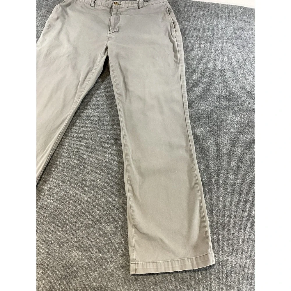 Vineyard Vines Club Pants Mens 36x34 Khaki Gray Chino Classic Fit Preppy Casual